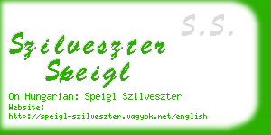 szilveszter speigl business card